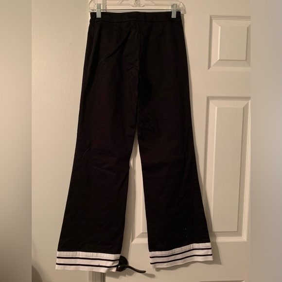 Cache black pant with ribbon trim, cotton blend, 2, approximately 39 inch length - Picture 4 of 11